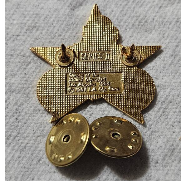 1984 Las Angeles Olympic Game Pin Cycling - Picture 2 of 2